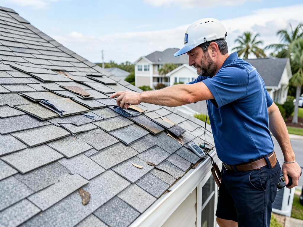 How high wind pressures can lift the shingles on y