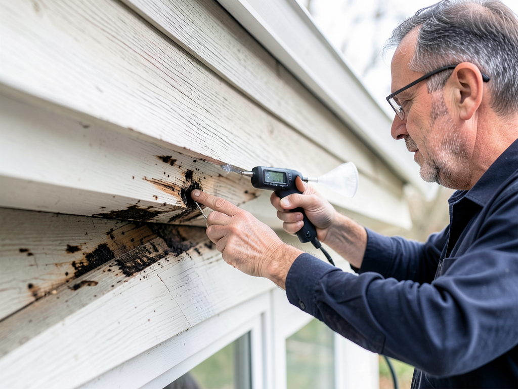 How to spot early signs of dry rot in the eaves of