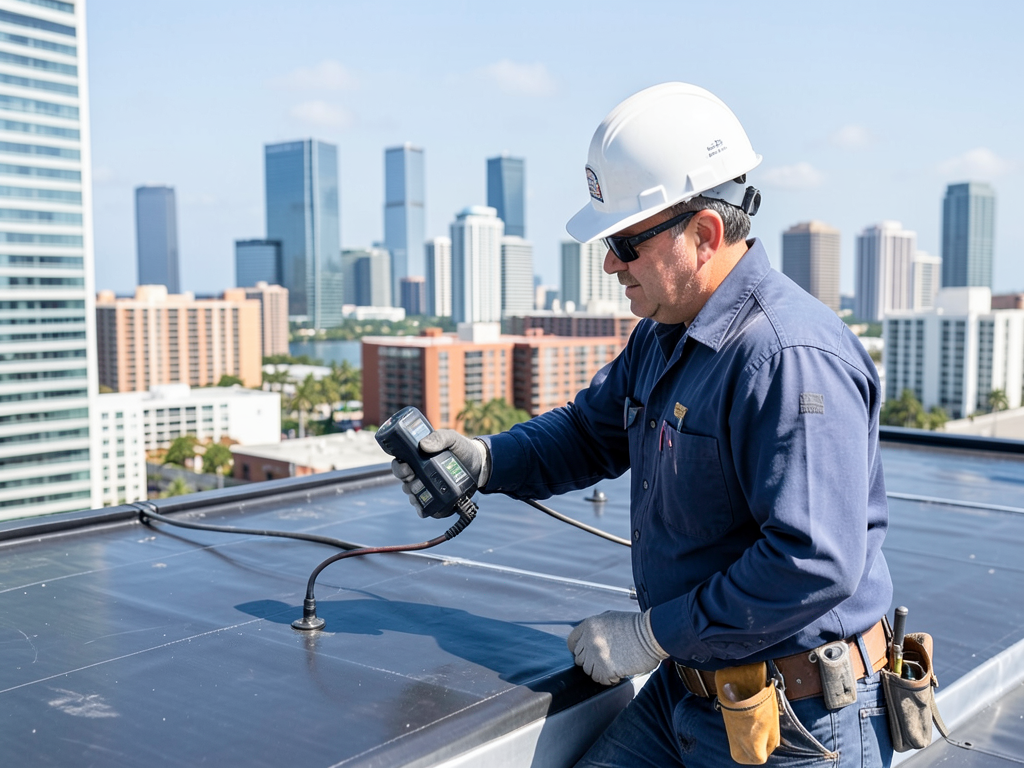 Professional flat roof repair services for brickel