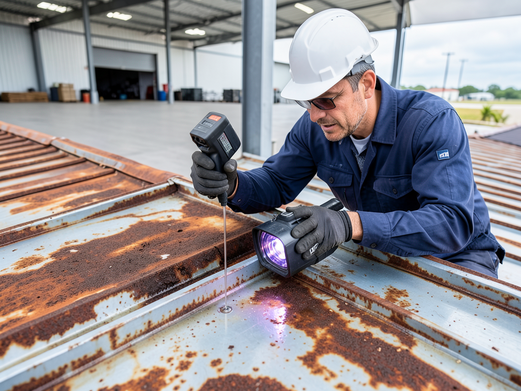 The best way to handle industrial roof rust for co