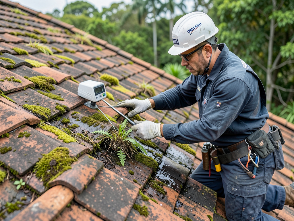 Why moss and ferns growing on your roof in the red